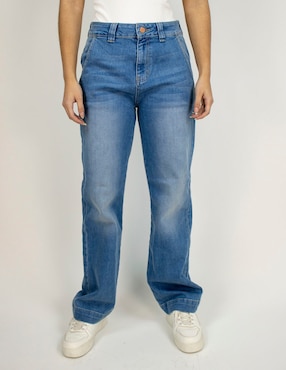 Jeans straight corte cintura Furor para mujer