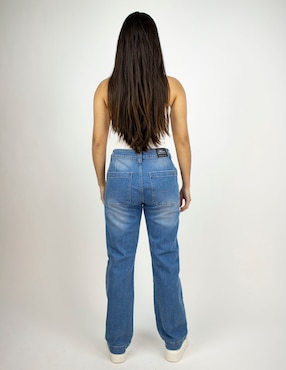 Jeans straight corte cintura Furor para mujer