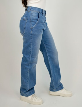 Jeans straight corte cintura Furor para mujer