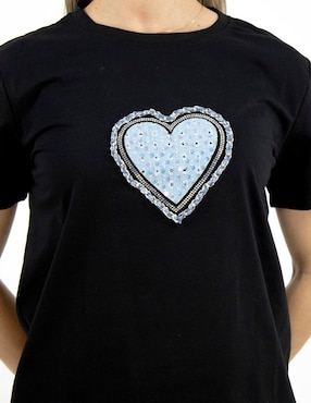 Blusa manga corta Furor cuello redondo para mujer