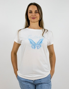 Playera manga corta Furor cuello redondo para mujer
