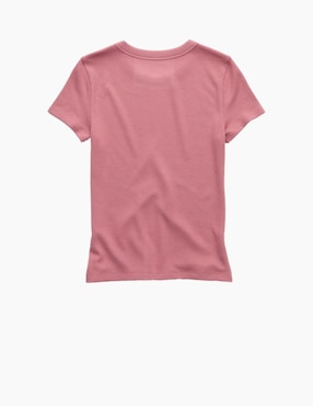 Playera manga corta American Eagle cuello redondo para mujer