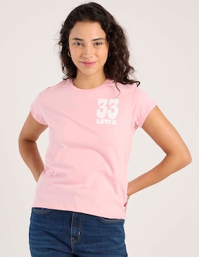 Playera manga corta Levi´s cuello redondo para mujer