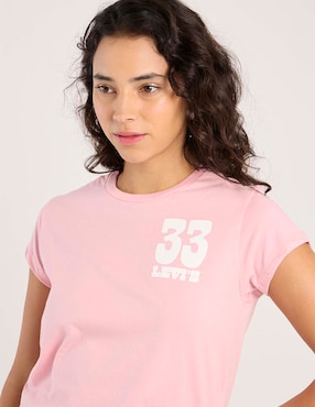 Playera manga corta Levi´s cuello redondo para mujer