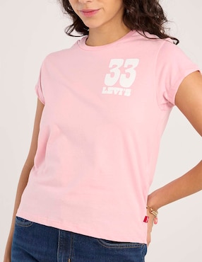 Playera manga corta Levi´s cuello redondo para mujer
