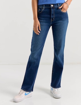 Jeans straight cintura alta Oggi para mujer