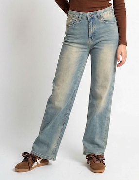 Jeans amplio cintura Madden Girl para mujer