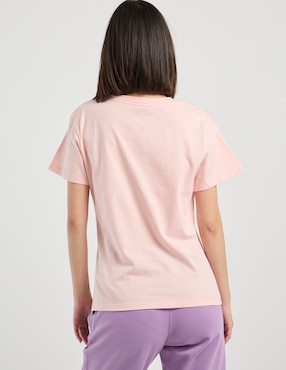 Playera manga corta Champion cuello redondo para mujer