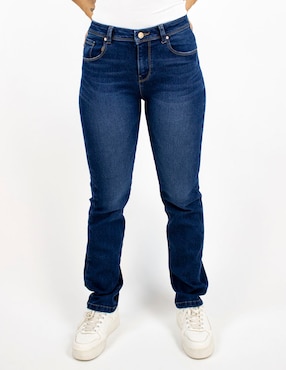 Jeans straight a la cintura Furor para mujer