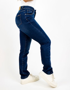 Jeans straight a la cintura Furor para mujer
