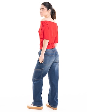 Blusa Madden Girl manga al codo para mujer