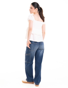 Blusa Madden Girl manga corta para mujer