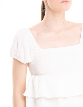 Blusa Madden Girl manga corta para mujer