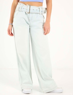 Jeans relaxed wide leg cintura media Madden Girl para mujer