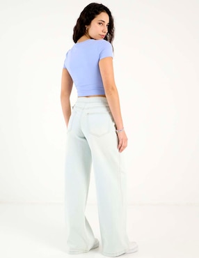 Jeans relaxed wide leg cintura media Madden Girl para mujer