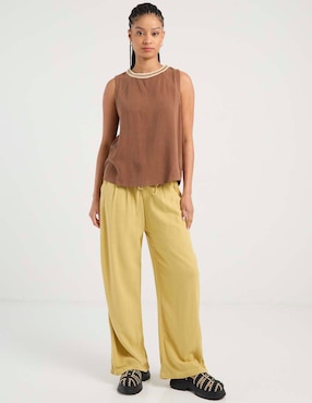 Pantalón relaxed Nyd palazzo para mujer
