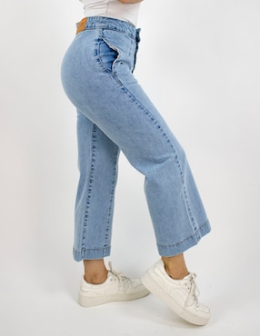 Jeans wide leg cintura Furor para mujer