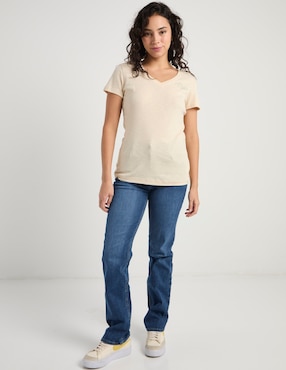Jeans straight a la cintura Oggi para mujer