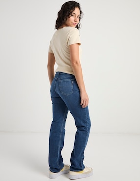 Jeans straight a la cintura Oggi para mujer