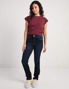 Jeans skinny a la cintura Oggi para mujer