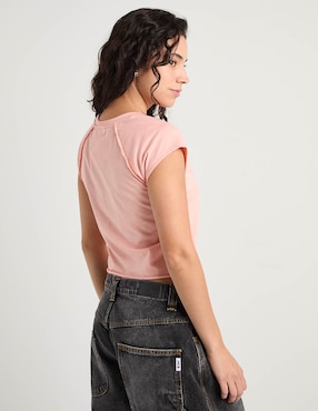Playera manga corta Oggi cuello redondo para mujer