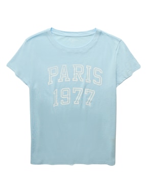 Playera manga corta American Eagle cuello redondo para mujer