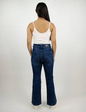 Jeans flare a la cintura Furor para mujer