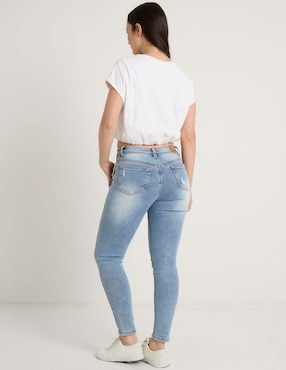 Jeans skinny cintura baja Nyd para mujer
