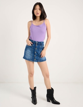 Falda short Nyd a la cintura