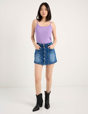 Falda short Nyd a la cintura