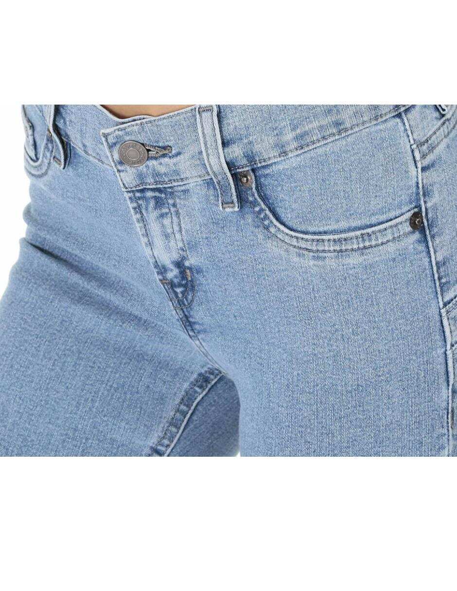 Jeans bota corte cintura alta para mujer 7