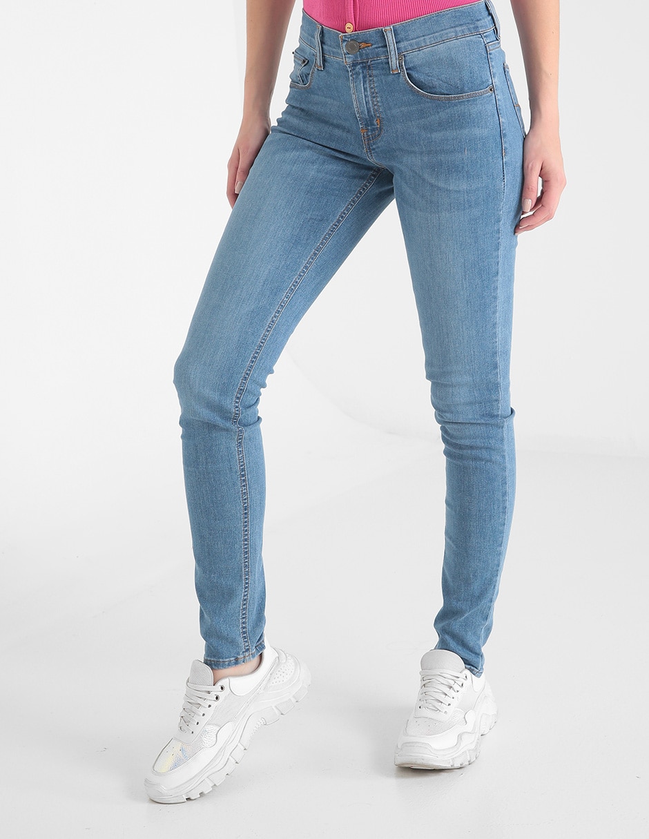 Jeans Oggi corte skinny con bolsillos para mujer en SB