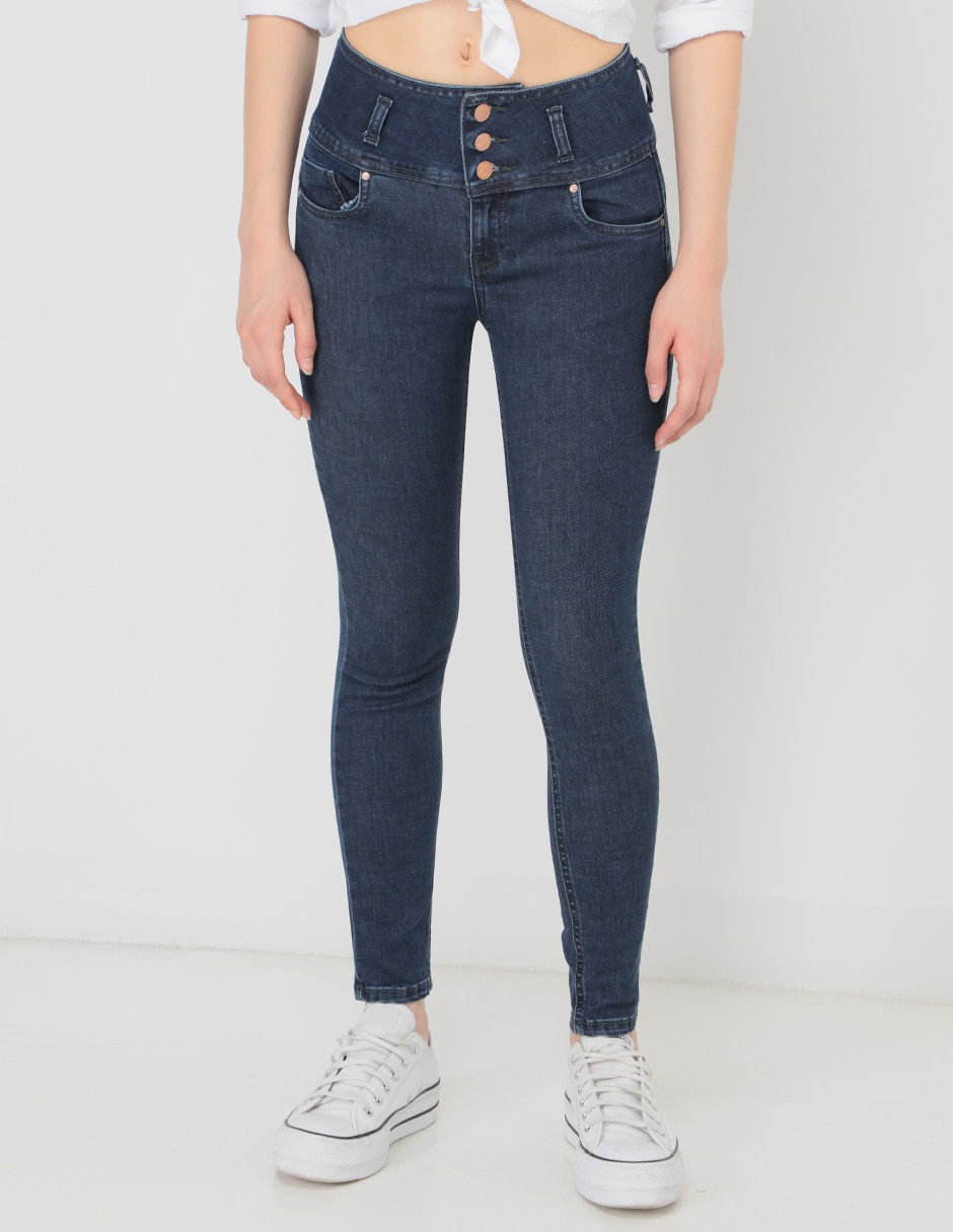 JEANS FUROR, 13, AZUL OBSCURO SKINNY HA