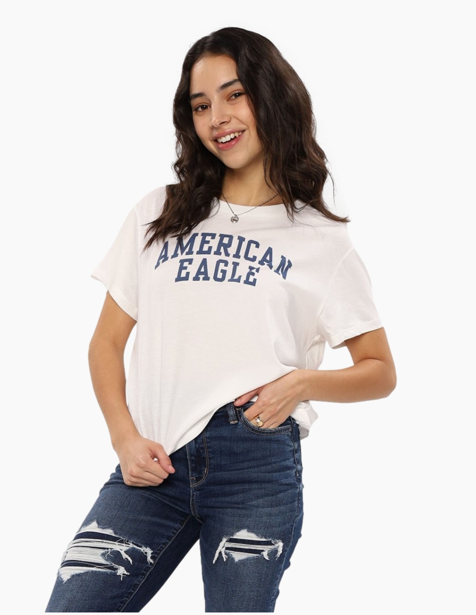 Jeans mom American Eagle corte cintura alta para mujer