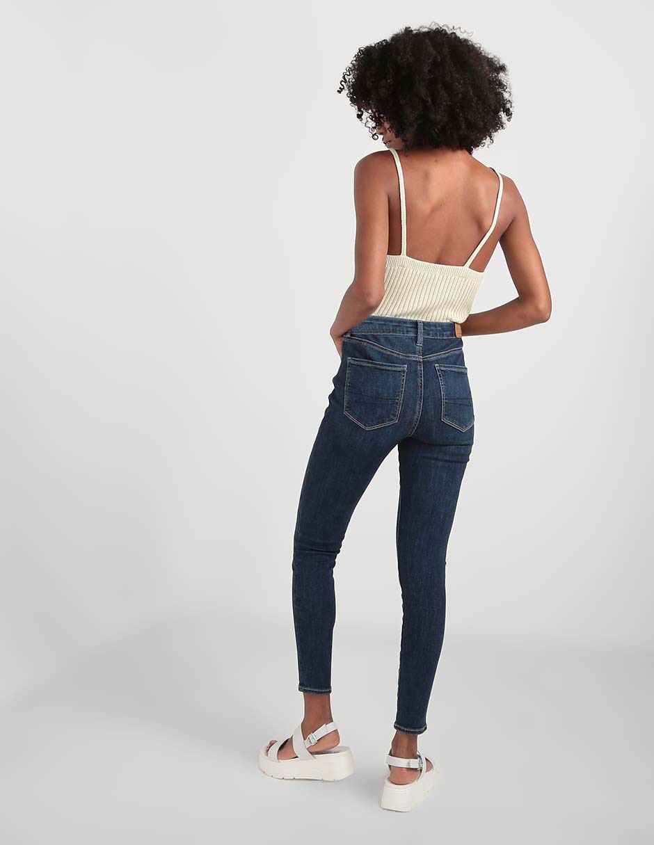 Jeans skinny American Eagle corte cintura alta para mujer