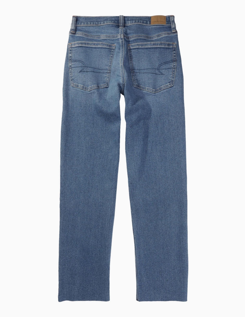 Jeans straight Super Hi-Rise Ankle corte cintura para mujer 4