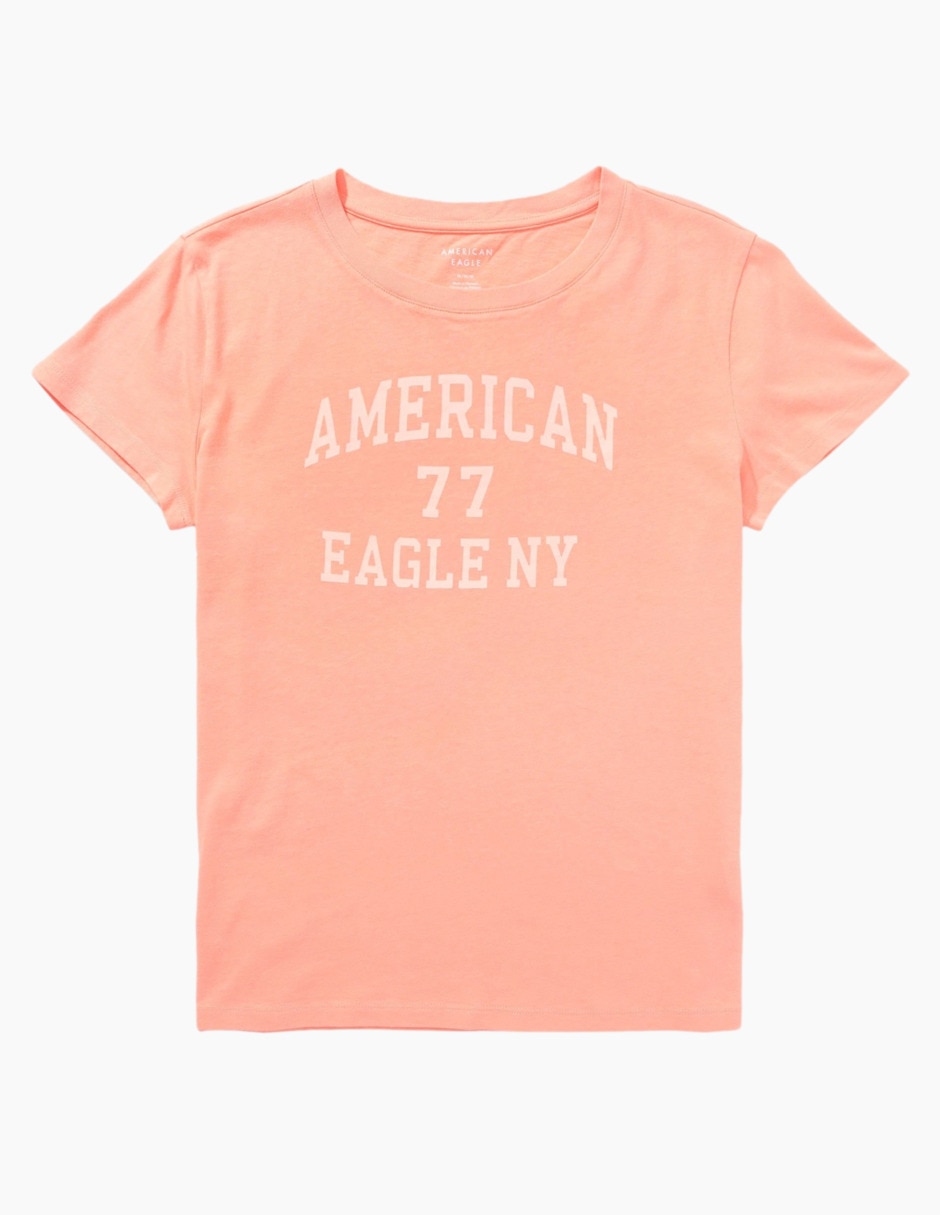 Playera manga corta Graphic Tee cuello redondo para mujer 3