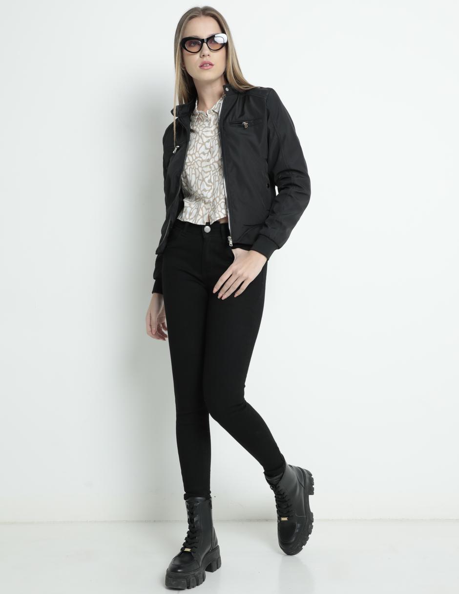 Jeans skinny corte cintura para mujer