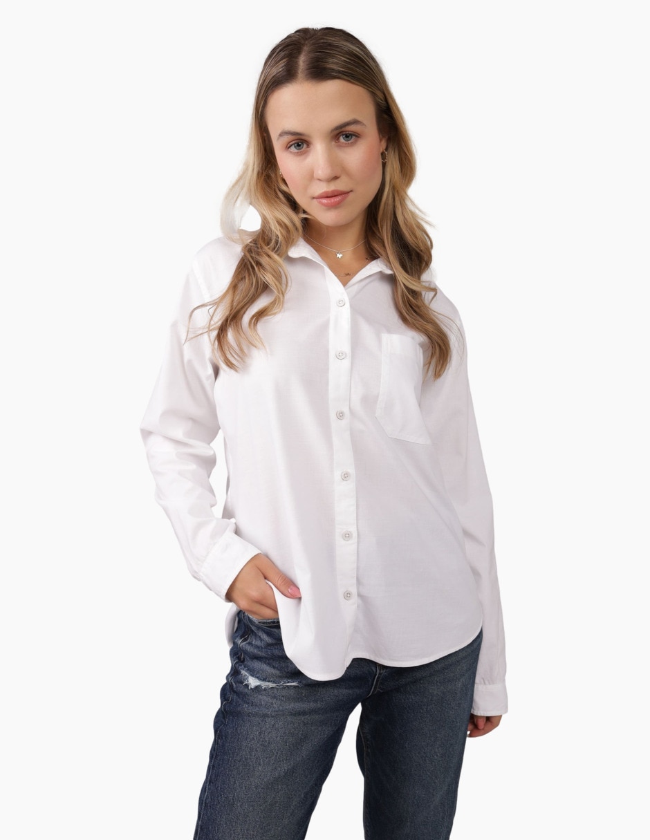 Blusa manga larga para mujer