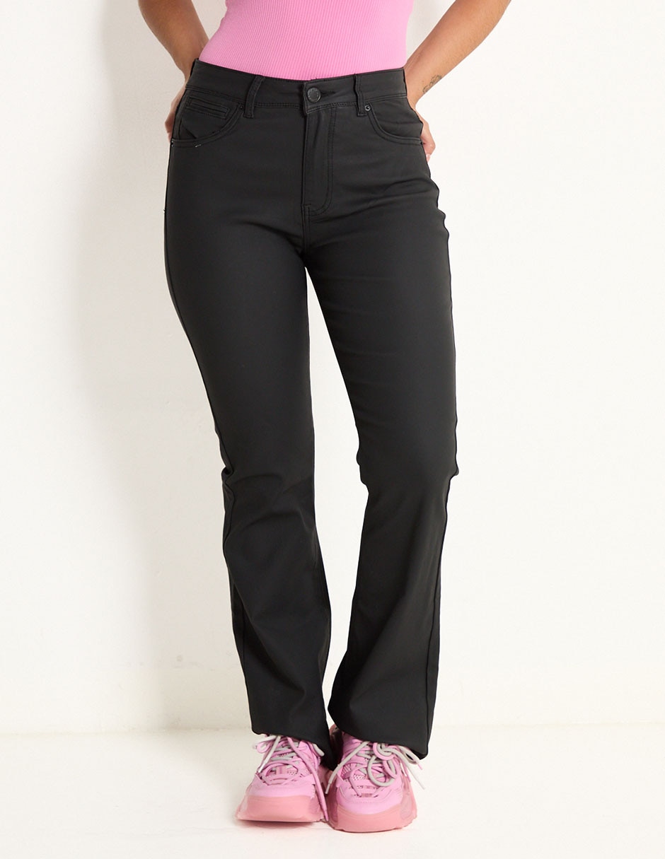 Jeans straight corte cintura para mujer 1