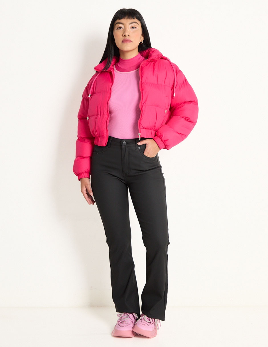 Jeans straight corte cintura para mujer 3