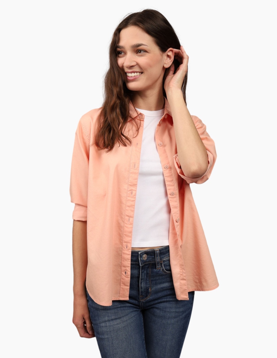 Blusa manga larga para mujer