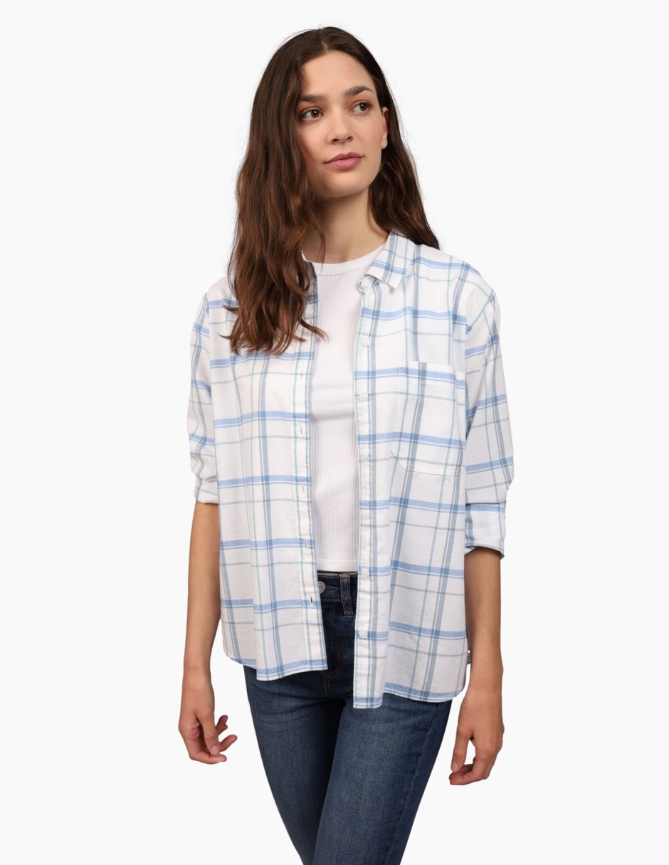 Blusa manga larga para mujer