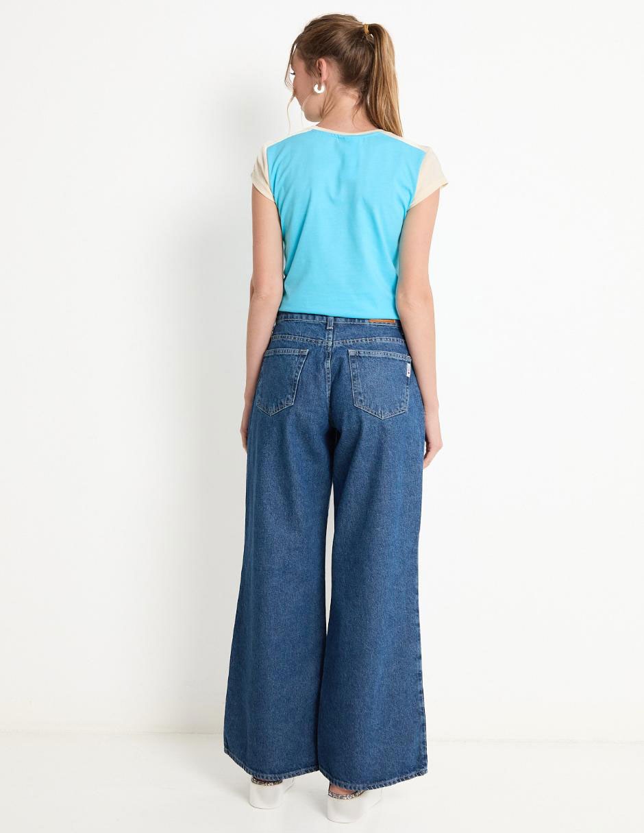 Jeans wide leg para mujer 2