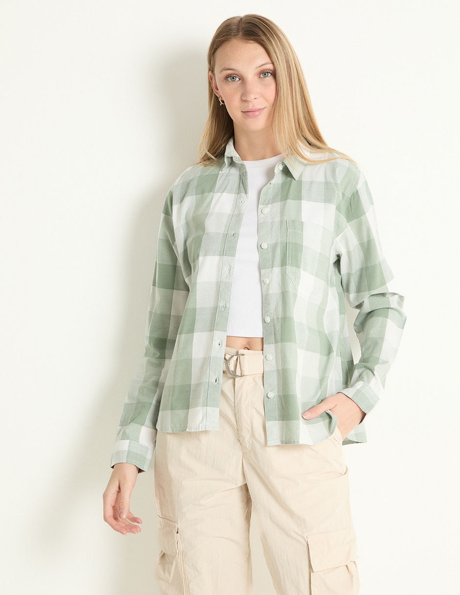 Blusa manga larga para mujer