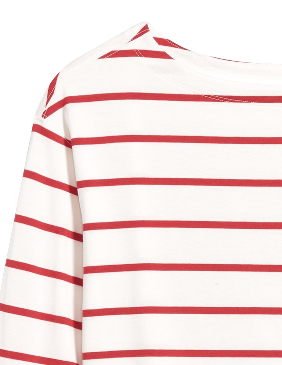Playera manga larga cuello redondo para mujer 4