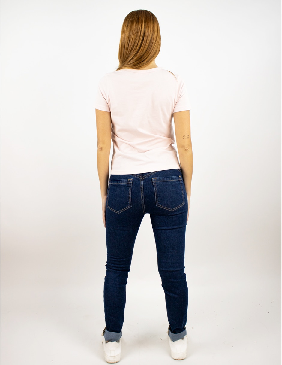 Playera manga corta cuello redondo para mujer 2