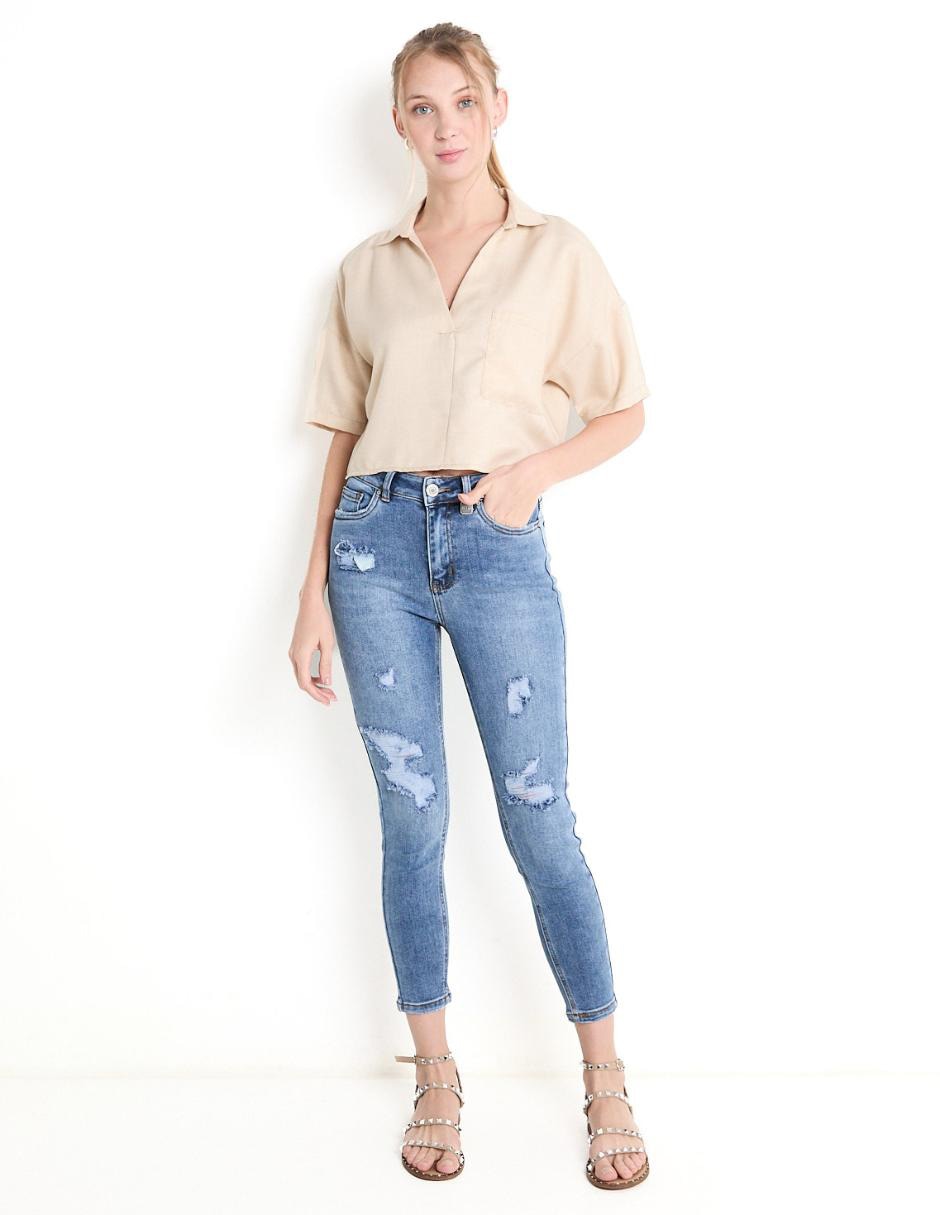 Jeans skinny para mujer 3