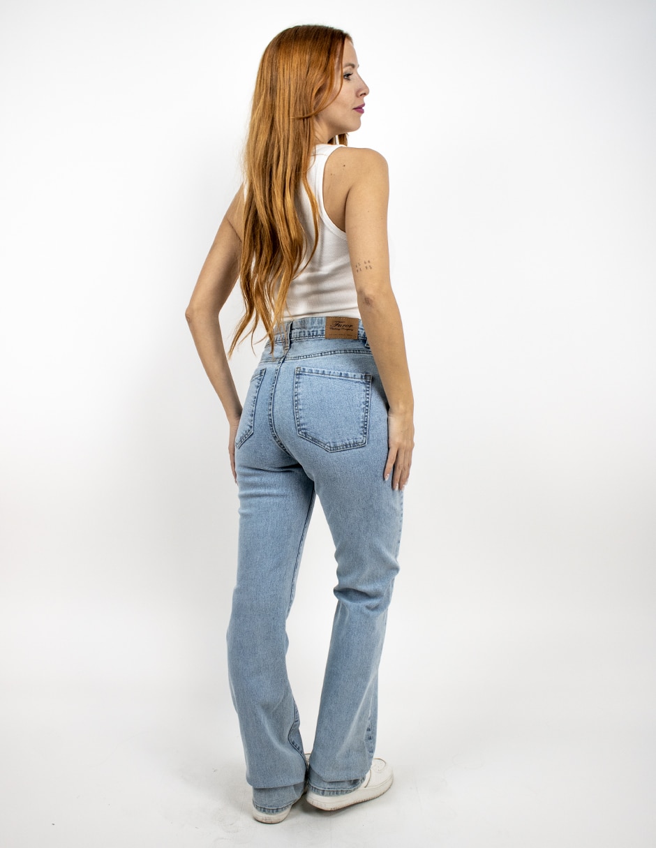 Jeans straight para mujer 2