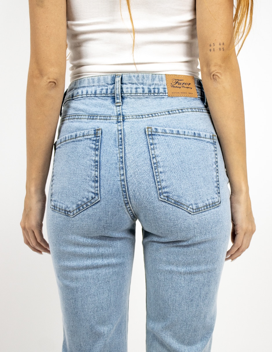 Jeans straight para mujer 4